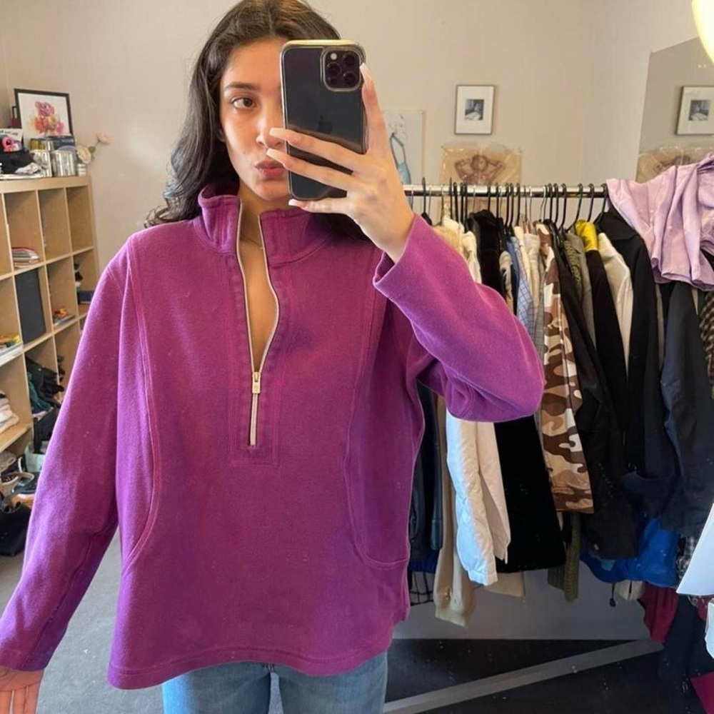 Tommy Bahama Purple Women's Quarter-Zip Sweatshirt